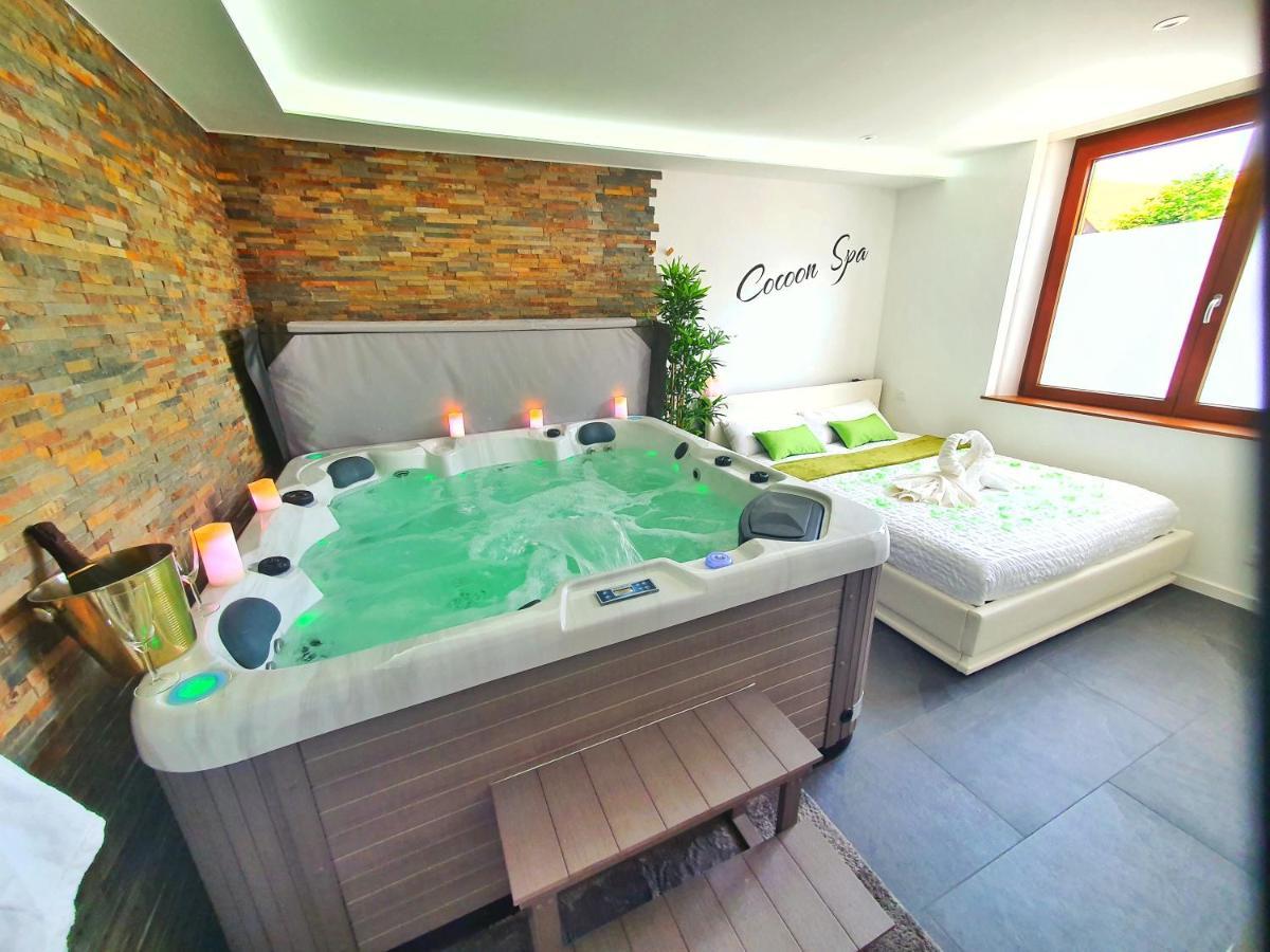 -Gite Cocoon Spa-Jacuzzi-Jardin-Parking Prive-Climatisation Holtzwihr Eksteriør bilde